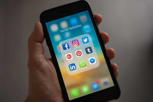 social media platforms on smartphone